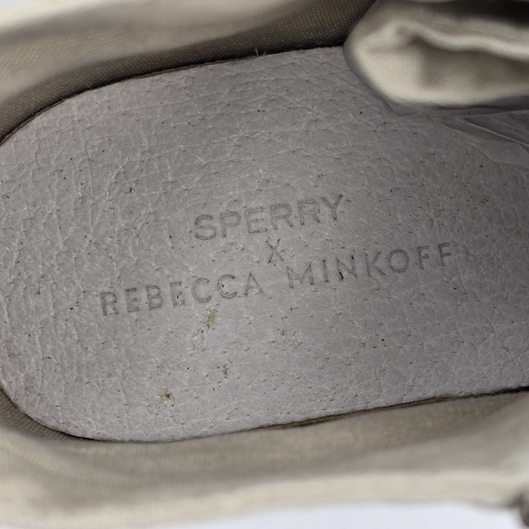 Sperry Women's X Rebecca Minkoff Fashion Boot/High-Top Canvas Sneakers, Tan, 7.5 - Picture 11 of 16